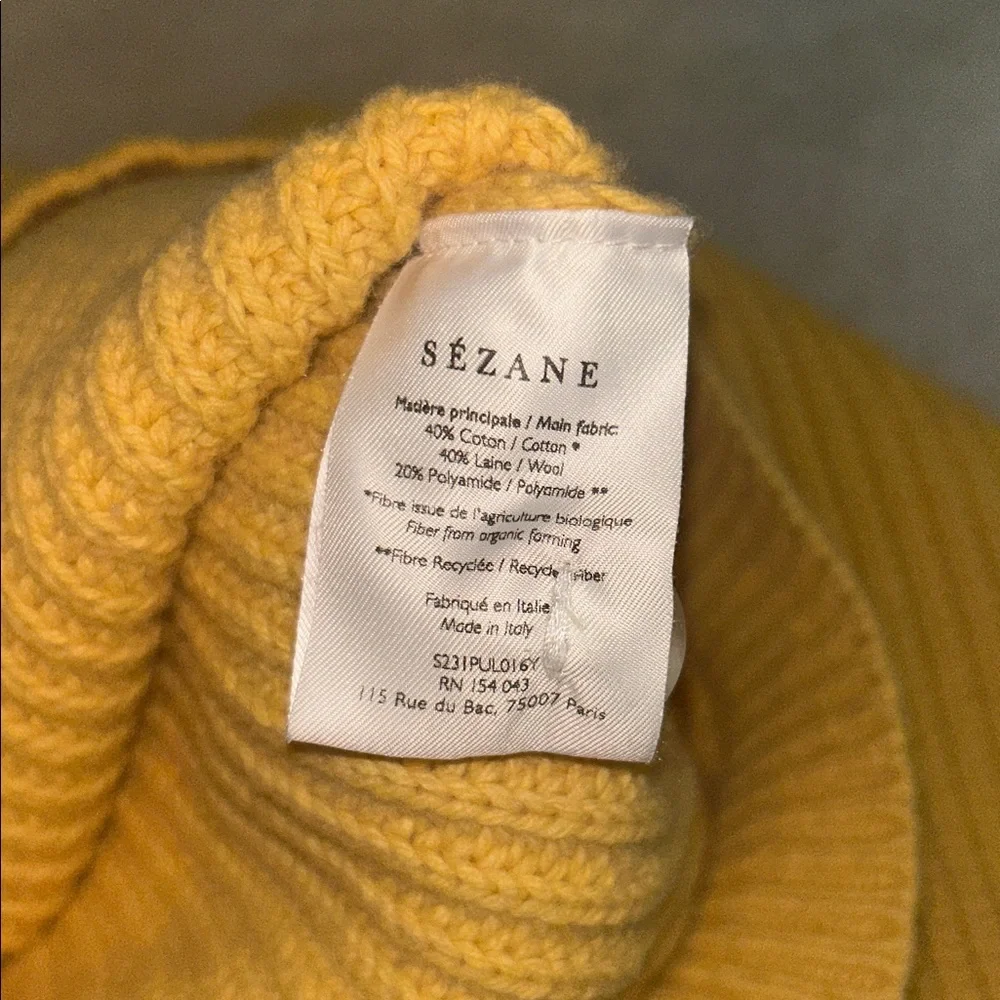 Sezane Lucas Jumper yellow xs - Picture 9 of 9
